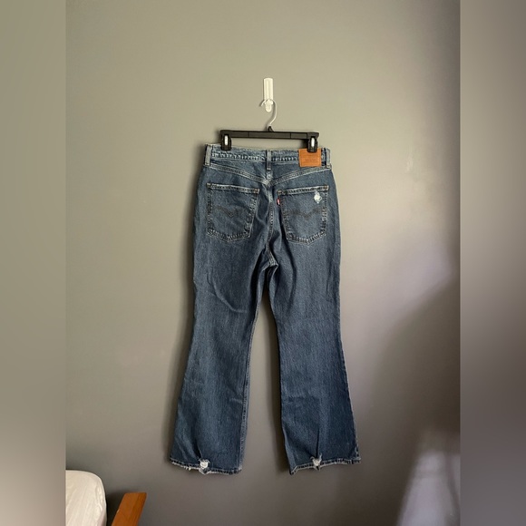 Levi’s 70s High Flare Distressed Jeans Womens Size 31 - Picture 2 of 7